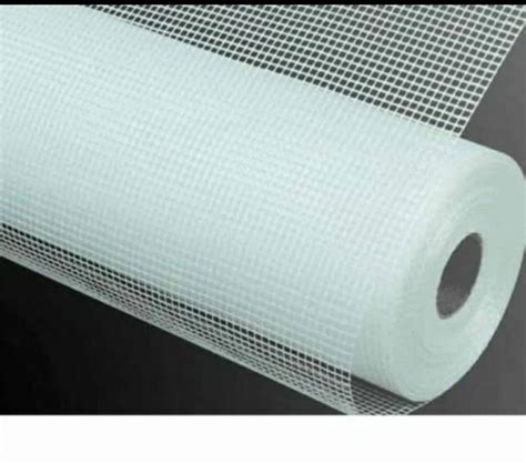 Plain White Fibreglass Waterproofing Mesh Packaging Type Roll 7019