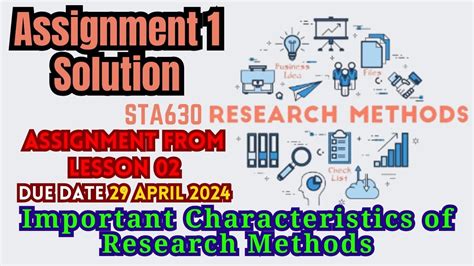 Sta Research Methods Assignment From Lesson Solution April