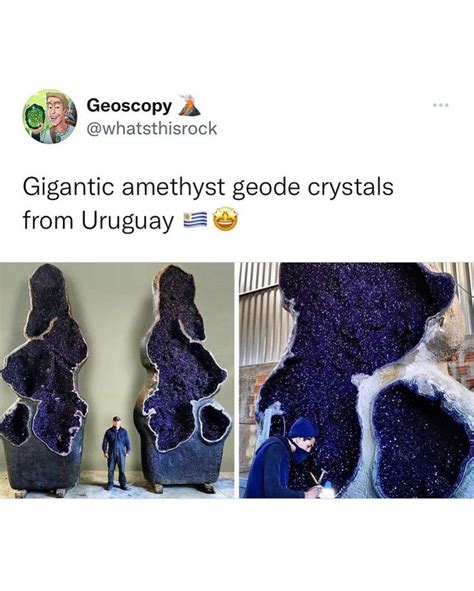 Geoscopy 🌋 On Instagram Gigantic Amethyst Geode Crystals From Uruguay