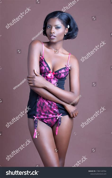 Portrait African Woman Wearing Sexy Lingerie Stock Photo 1780149764 Shutterstock