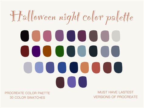 Halloween Night Color Palette Graphic By Centtaro Product Creative