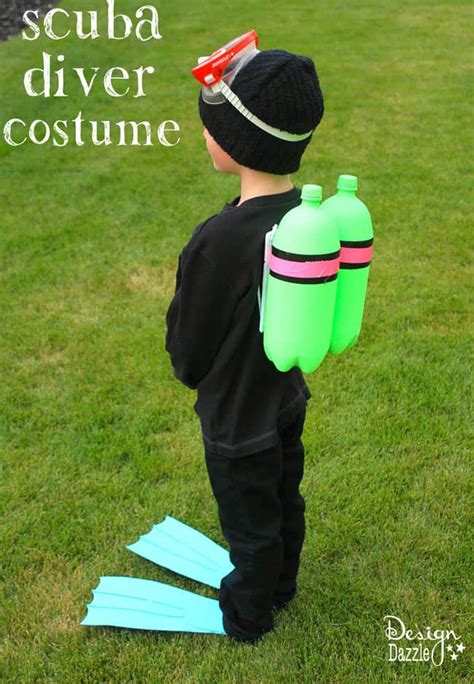 How To Make A Diy Scuba Diver Halloween Costume Template Flippers