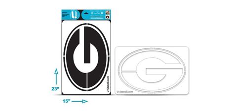 Georgia G” Stencil Multi Purpose Gaoos 501 U Stencil A Stencil