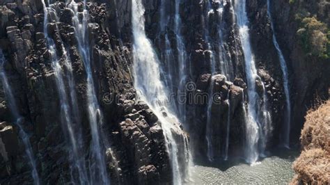 Victoria Falls in Africa stock video. Video of river - 301232069