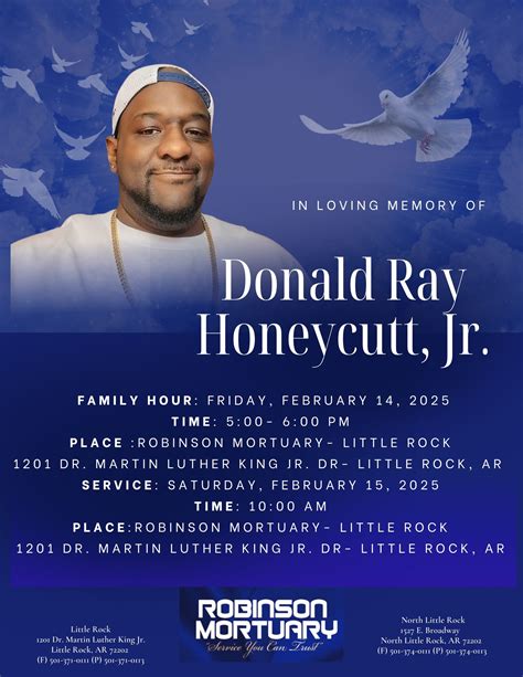 Robinson Mortuary - It is with profound sadness that we announce Donald