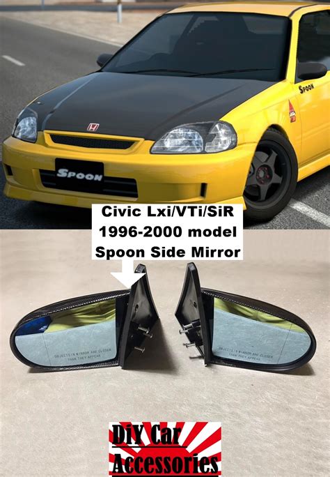 Civic Lxi VTi SiR 1996 2000 Spoon Side Miror Carbon Black Lazada PH