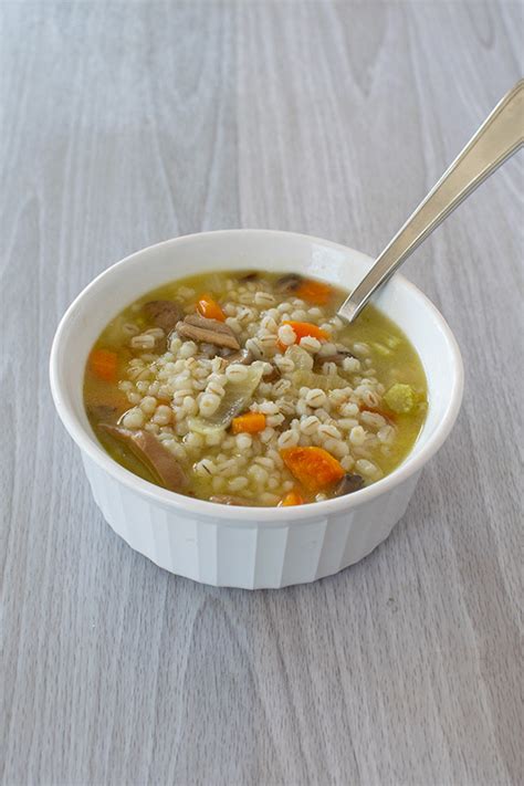 Easy Vegetarian Mushroom Barley Soup Easy Shmeezy Recipes