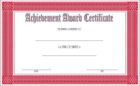 Long Service Award Certificate Templates - 7+ Best Ideas