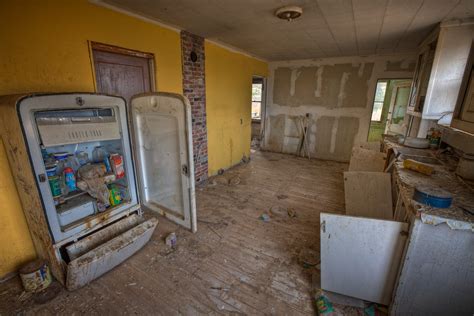 Inside Abandoned House Kitchen