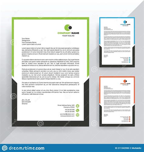 Creative Corporate Letterhead Design Template Clean Corporate