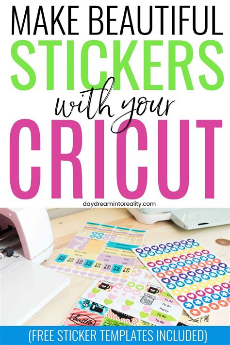 How To Make Stickers With Your Cricut Free Sticker Layout Templates In