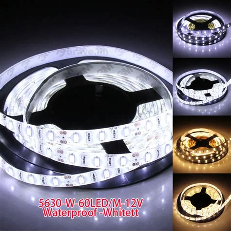 Led Strip Light Waterproof Ip Dc V Led M White Warm