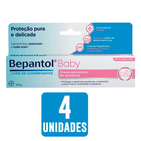 Quanto Custa Um Bepantol - Kit Com 4 Bepantol Baby Pomada Para Assaduras 60g em Promoção na Americanas