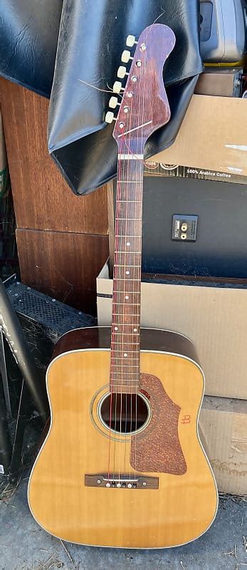 Teisco Dreadnought Full Size Acoustic Guitar 1970 Reverb