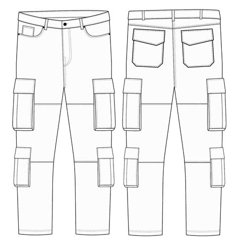 premium vector mens cargo pant cargo pants technical fashion