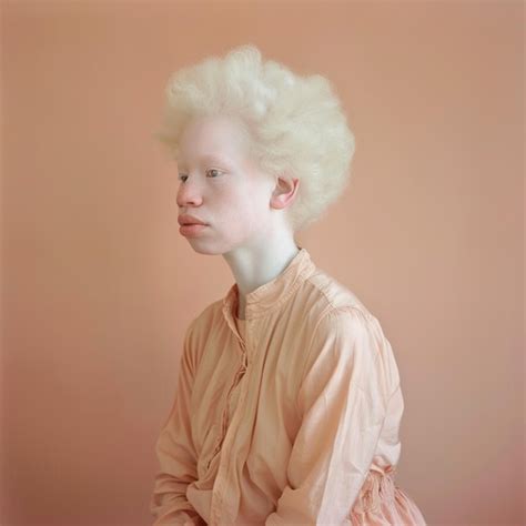 A Man With Blonde Hair And A Pink Shirt With A Yellow Collar Premium AI Generated Image