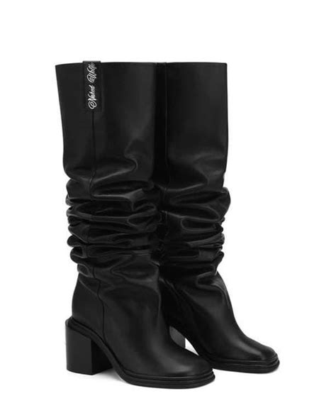 Naked Wolfe Nature Block Heel Tall Boot In Black Lyst
