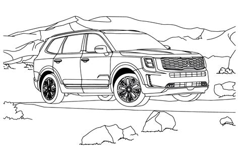 23 Kia Motors Coloring Pages