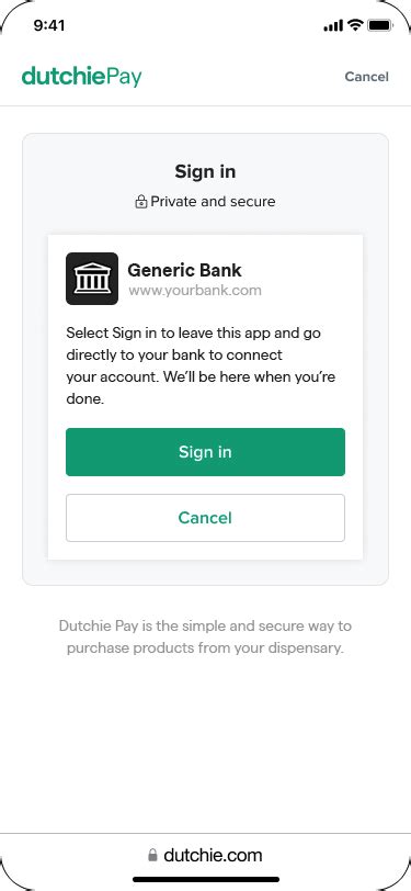 Pay By Bank Consumer Sign Up Process Dutchie Help Center