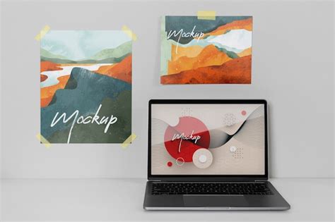 Premium Psd Artist Set Mockup Design