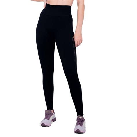 Cal A Legging Selene Fitness Sem Costura Preta Submarino