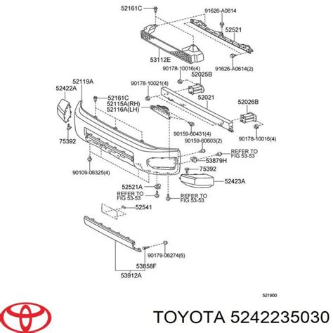 Toyota List N Embellecedor Protector Parachoques Delantero