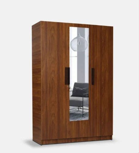 Double Door Wooden Wardrobe Universal Wardrobe In Natural Wenge