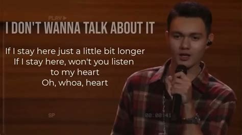 ( KARAOKE ) Paul - i don't wanna talk about it - YouTube