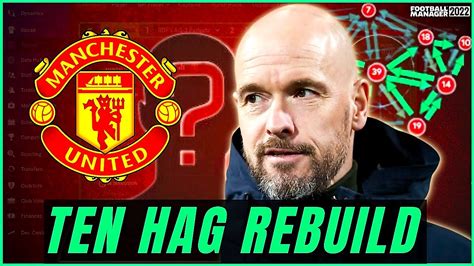 TEN HAG AMAZING MANCHESTER UNITED REBUILD BEST FM22 TACTICS TREBLE