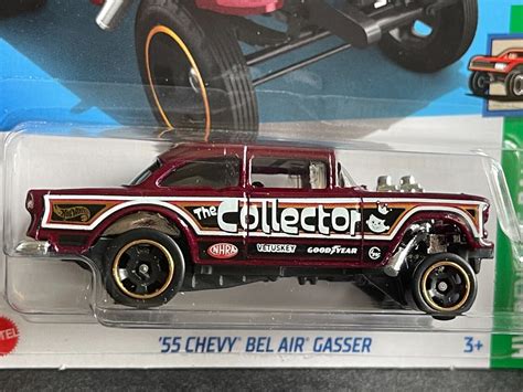 2024 Hot Wheels 55 Chevy Bel Air Gasser 63 HW Reverse Rake Case D G