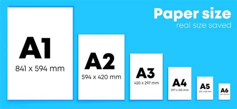 A Series Paper Sizes With Labels And Dimensions Vector, 43% OFF