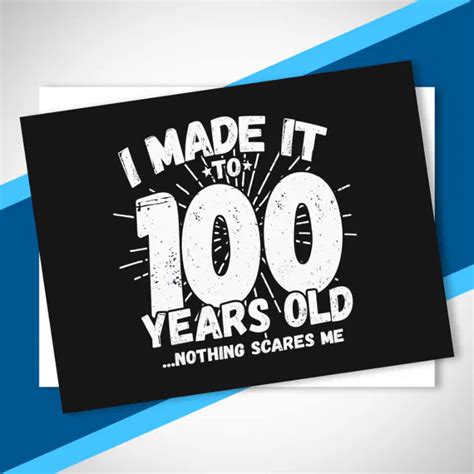 Funny 100th Birthday Quote Sarcastic 100 Year Old Postcard | Zazzle