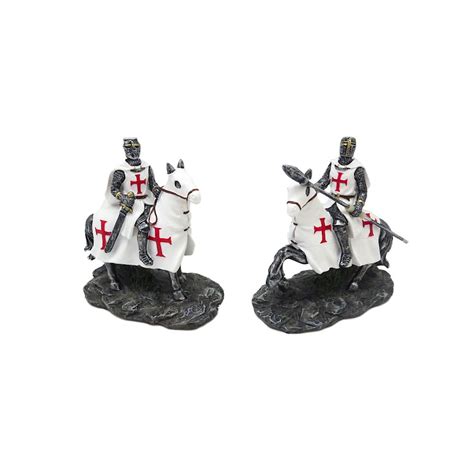 Templare Crociato A Cavallo Set Ass H Cm X Oggettistica Antica