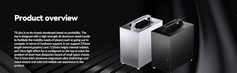 Jonsbo T8 Plus ITX Mini Tower Case Black