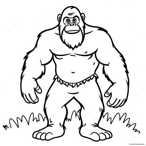 Bigfoot Coloring Page 8430 6702