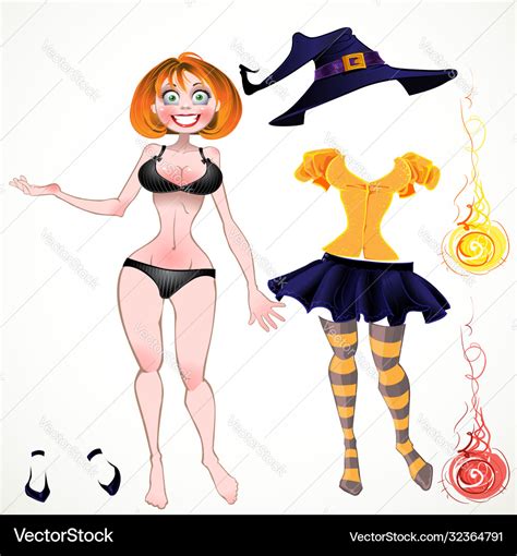 Nude Sexy M Dchen Mit Set Verschiedene Farben Vektorbild