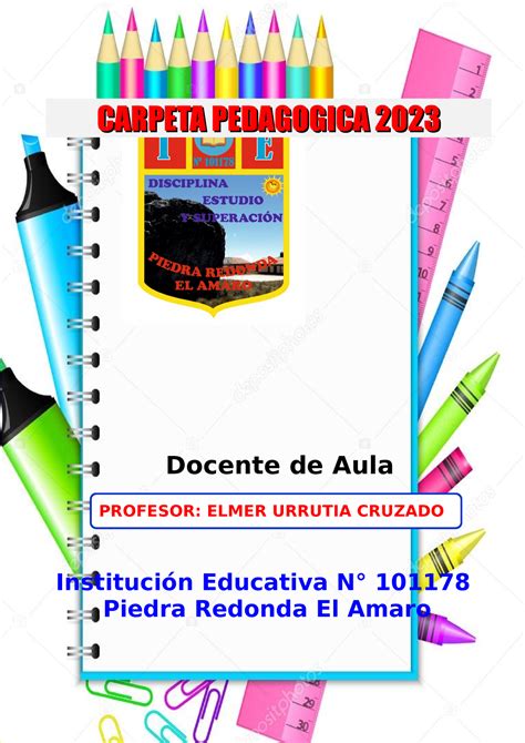 Carpeta Pedagogica De Primaria Docente De Aula Carpeta