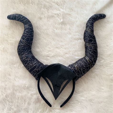 Jual Bando Tanduk Hitam Cosplay Kostum Maleficent Penyihir Witch