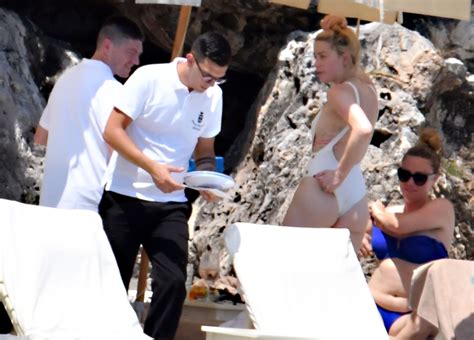 Amber Heard Showed Tits In Revealing Bikini At Amalfi Coast The Fappening