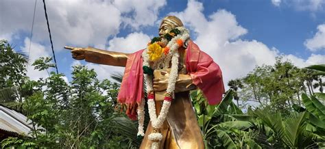 Bharathiyar statue unveiled in Jaffna on his 139th birth anniversary | Tamil Guardian