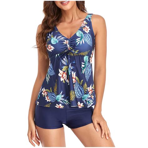 Royallove Women S Split Skirt Fashion Bikini With Chest Pads Without Steel Bra Swimsuit Plus