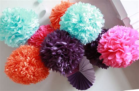 How To Diy Paper Pom Tutoriala Very Simple Tutorial On Making Paper