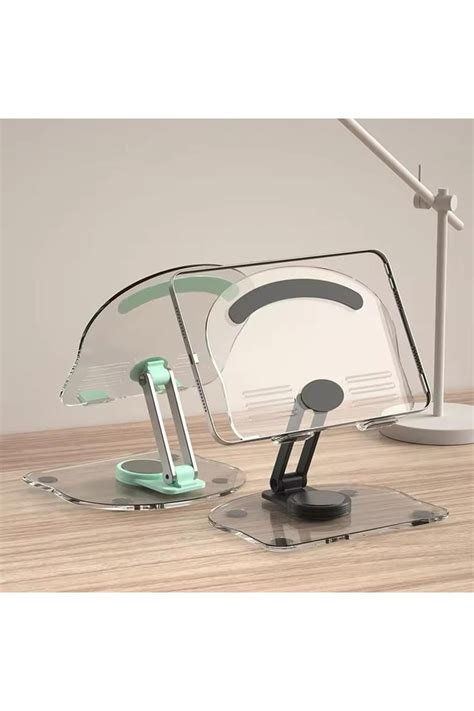 Mi7a TABLET TUTUCU ŞEFFAF METAL APARAT 360 DÖNEBİLEN KATLANABİLİR