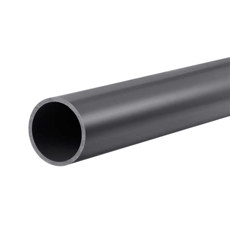 Uxcell Mm Id Mm Od M Dark Grey Pvc Rigid Round Pipe High