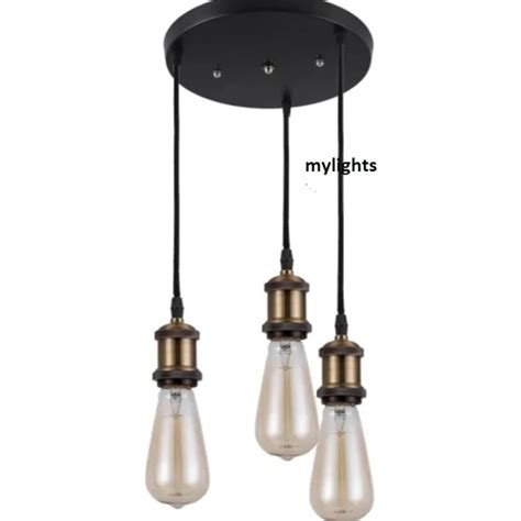 Mylights Retro Rustik Üçlü 30 Cm Metal Sarkıt Avize Fiyatı