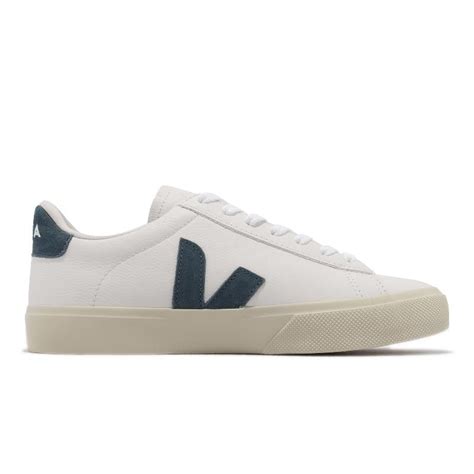 VEJA 休閒鞋 Campo Chromefree Leather 女鞋 白 藍 皮革 小白鞋 百搭 經典款 CP0503121A