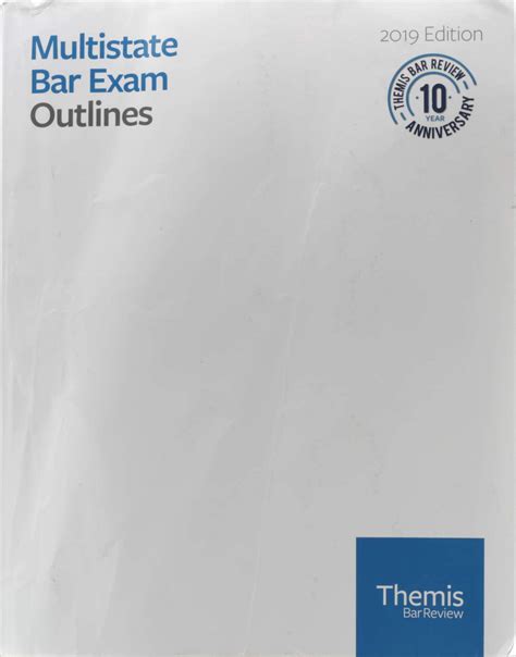 Multistate Bar Exam Mbe Outlines Edition Themis Bar Review By