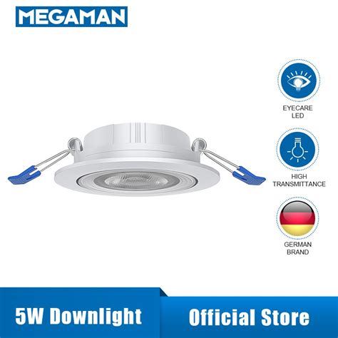 Megaman LED Eyeball Downlight Panel Slim Ceiling Energy Saving Home 5W