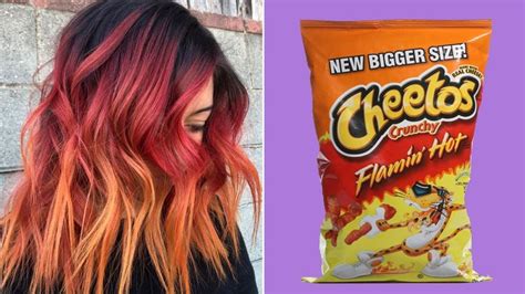Hot Cheetos Hair Is The Most Dangerously Cheesy Dye Job On Instagram Vibrant Hair Colors Bold
