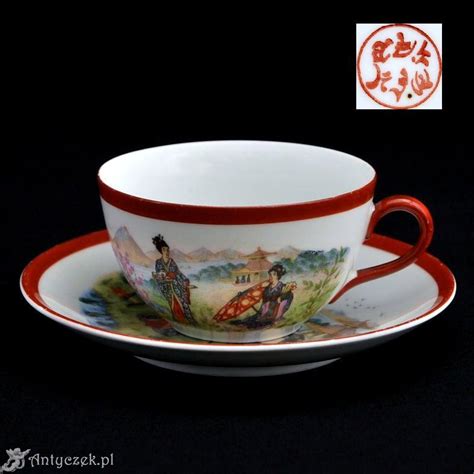 Porcelana L Ska Zdobiona Motywem Japo Skim Japan Bunt Antyczek